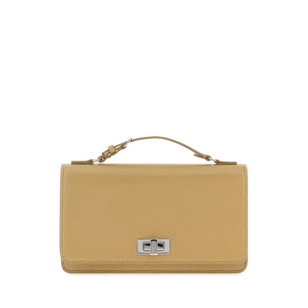 Fendi Women Beige Leather Pekaboo Wallet